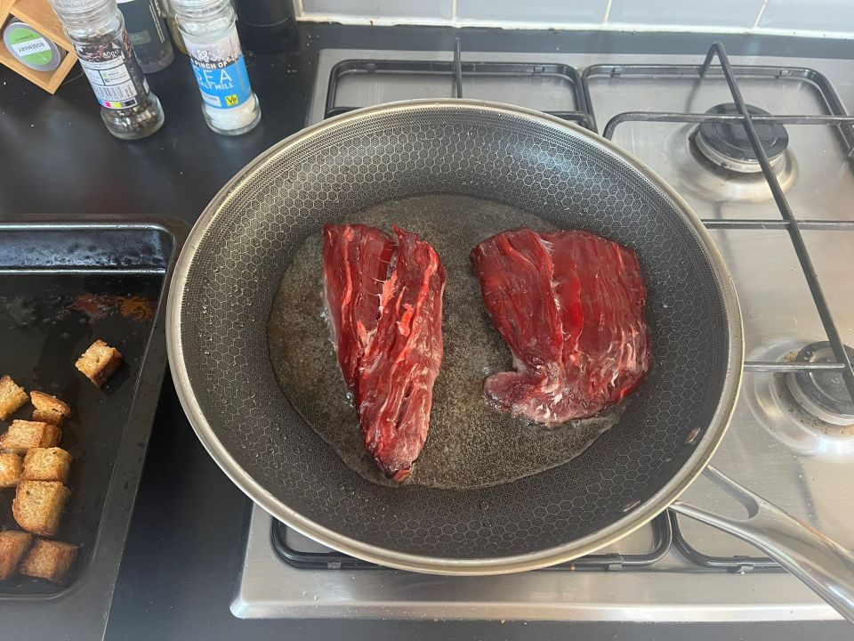 I seared two steaks as part of my testing