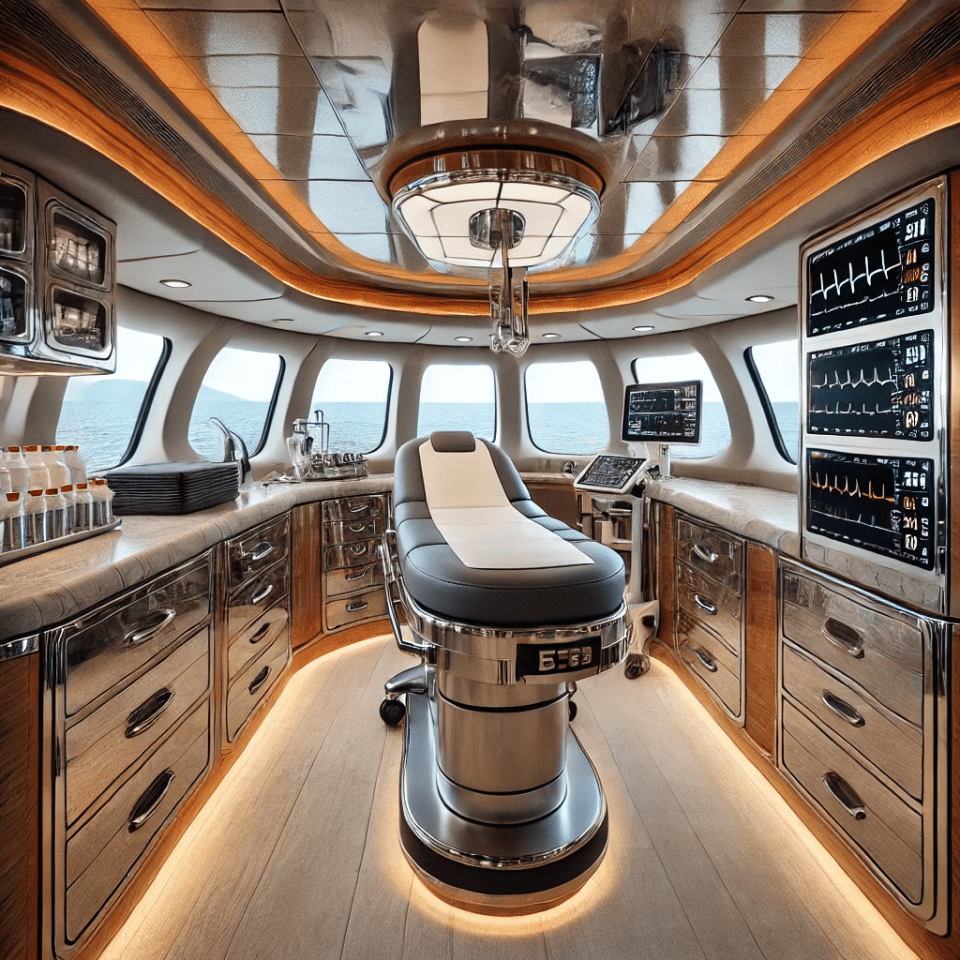 Even superyachts are being equipped with medical spaces