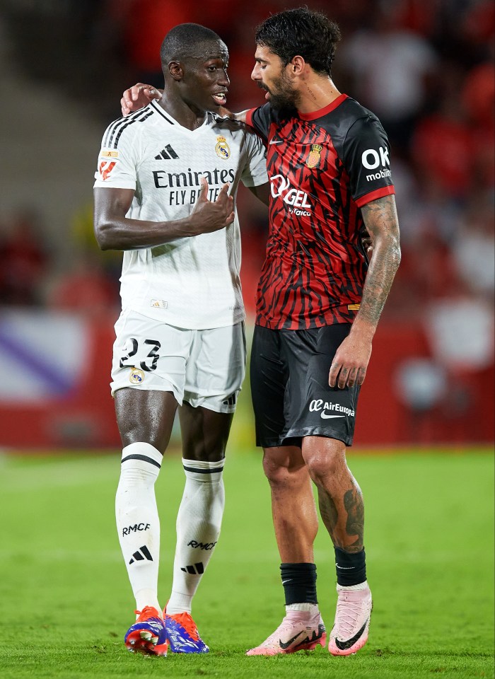 Mendy was left furious after being dismissed