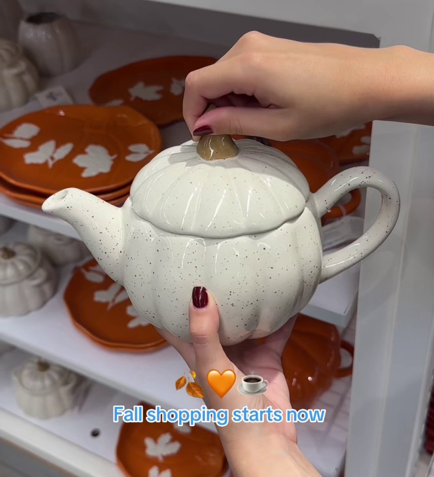 The pumpkin teapot proved popular among TikTok users