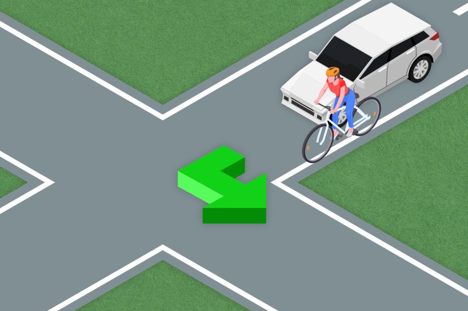 Cyclists tend to stick close to the curb