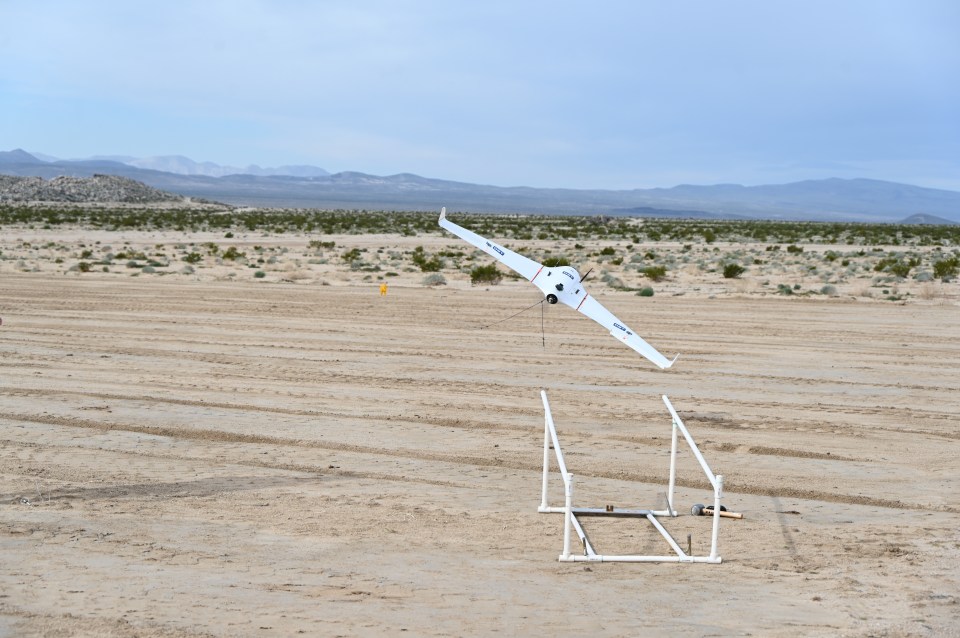 The drones rapidly scan huge areas of the battlefield for targets