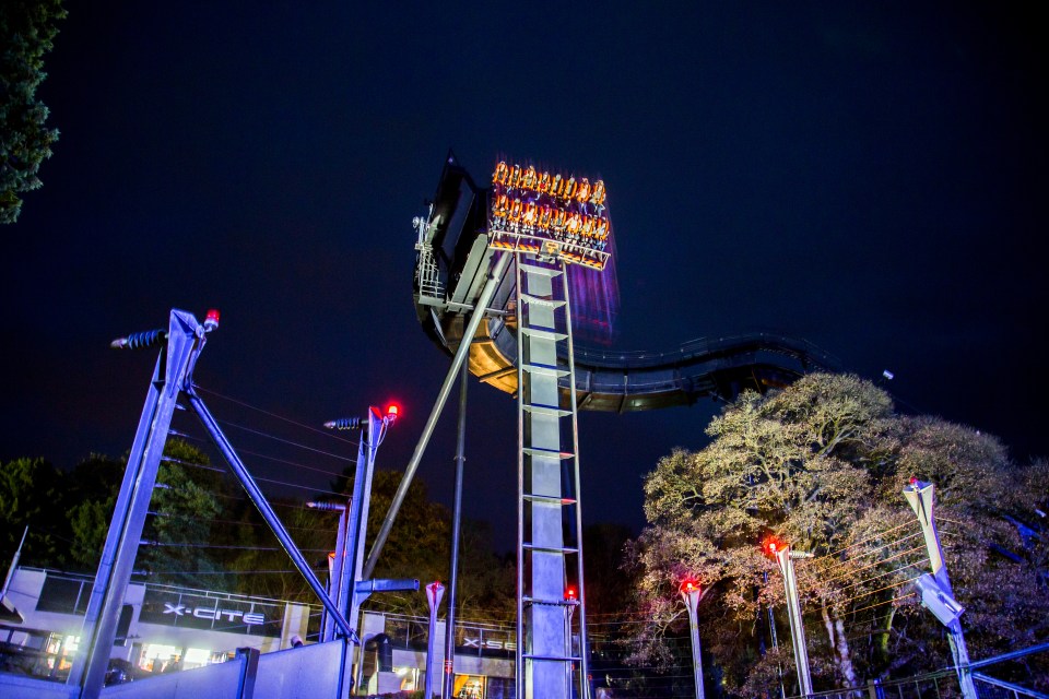 Visitors will be able to ride the rollercoasters at night