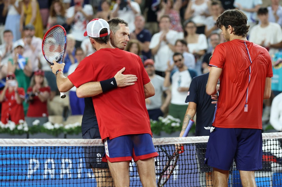 Murray was quick to congratulate Paul and Fritz on their victory