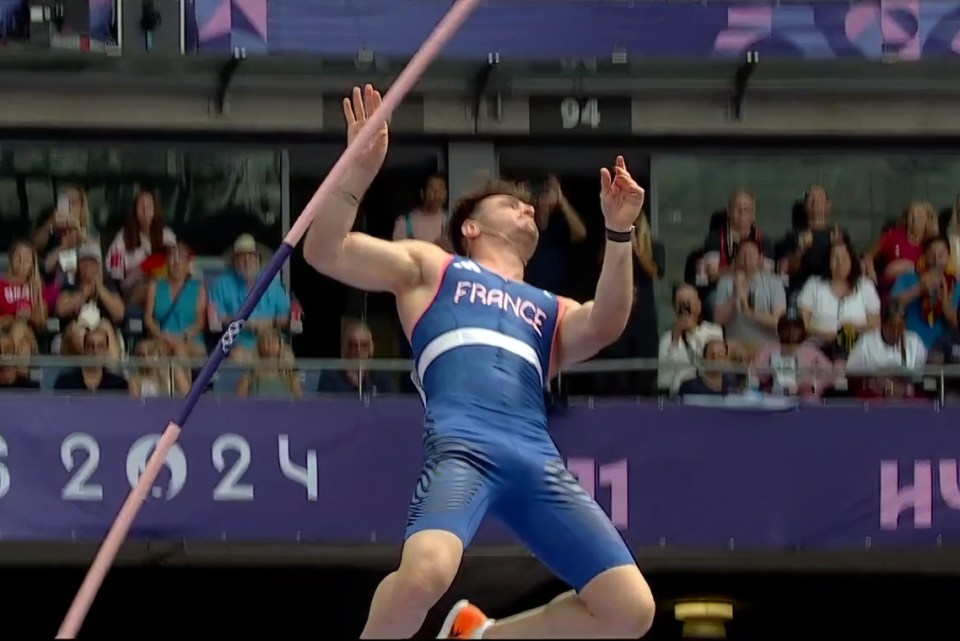 French pole vaulter Anthony Ammirati