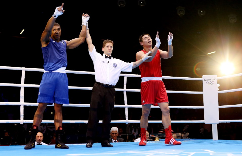 Anthony Joshua beat Zhilei Zhang in the 2012 Olympics