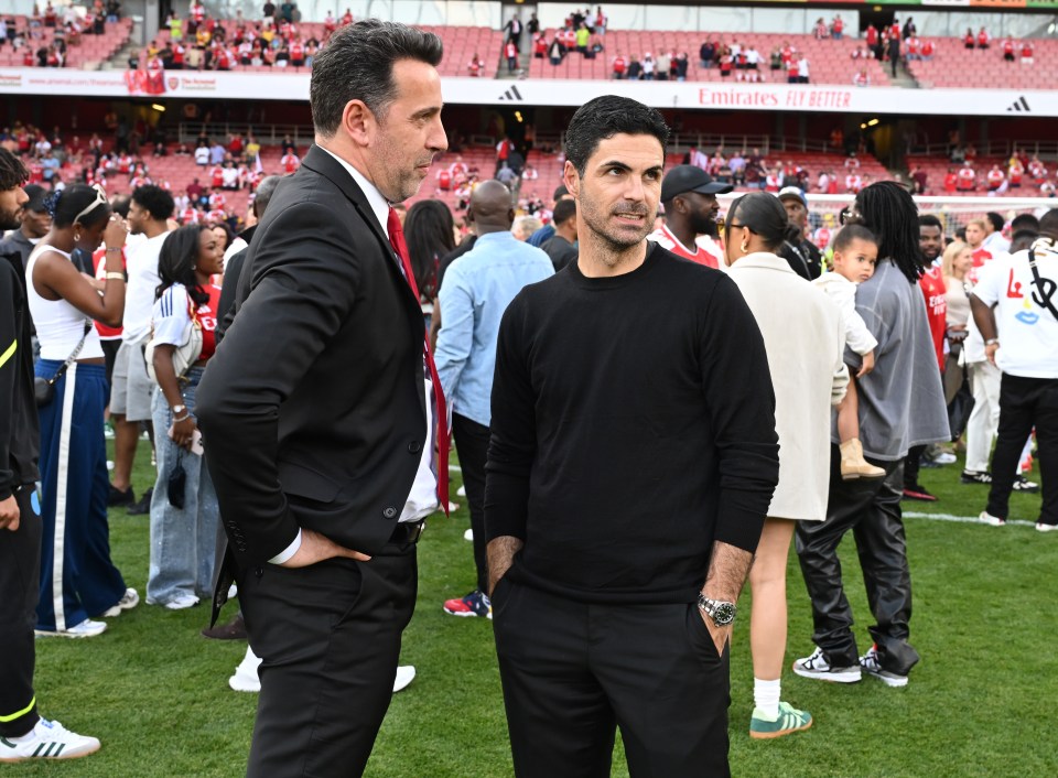 Edu and Mikel Arteta have worked synergistically to improve Arsenal's form on the pitch