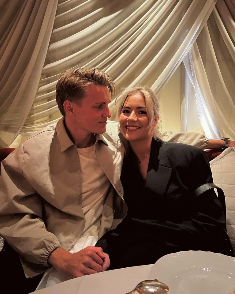 Odegaard and Helene first stepped out together in March 2023