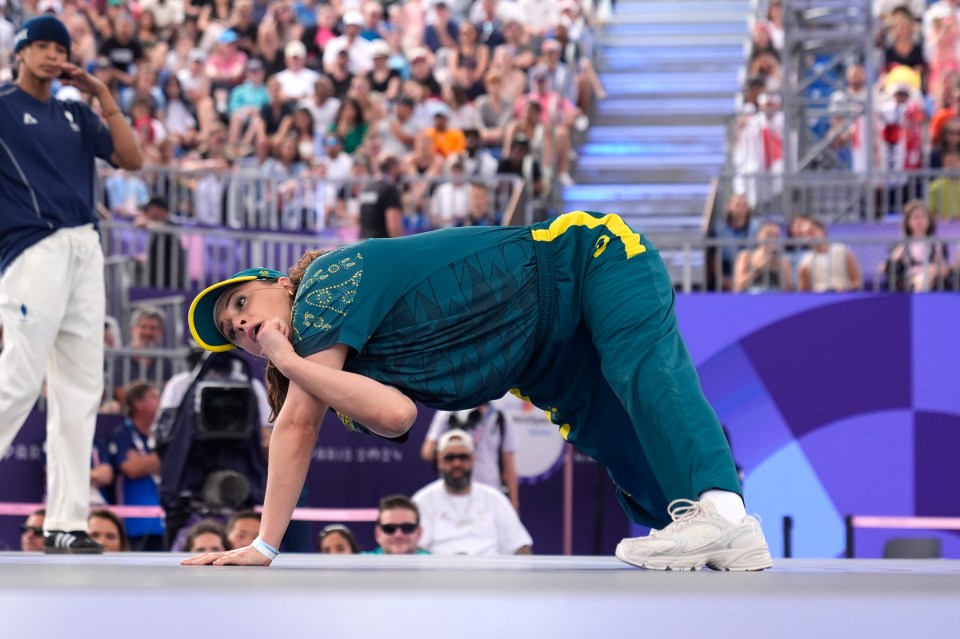 Australia’s Rachael Gunn, known as B-Girl Raygun, went viral for her breaking performance