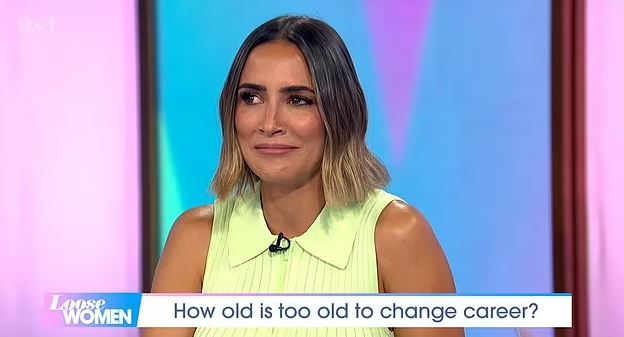 Loose Women's Frankie Bridge pulled a face after GK Barry's comment on the show