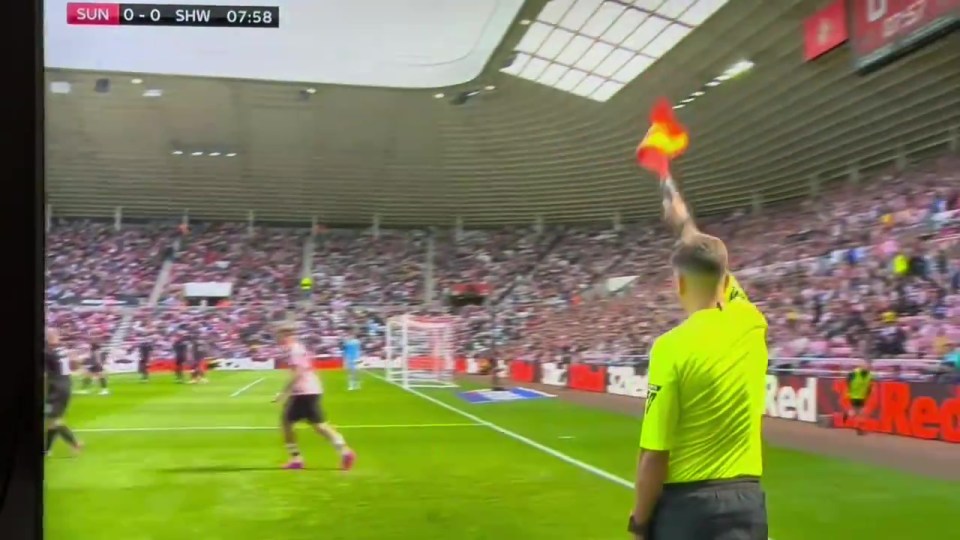 But the linesman was having none of it