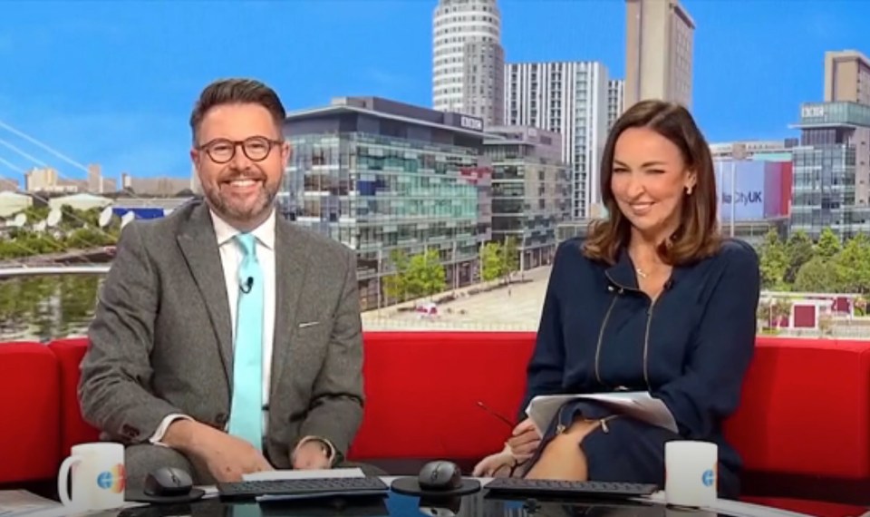 Regular presenters Jon Kay and Sally Nugent were nowhere to be seen