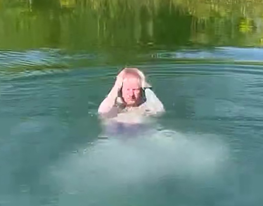 Now Ed has revealed that he does go for a quick dip in the pond – after filming a 'day in the life' video