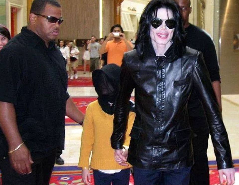 Bill Whitfield, left, pictured with Michael Jackson