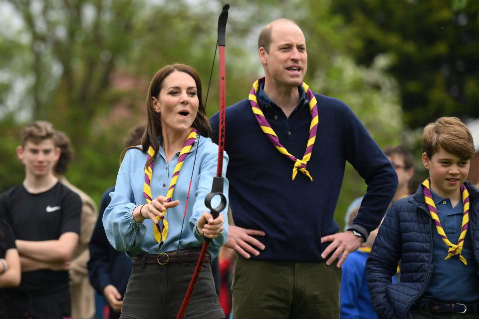 Georgina added that the Nerf warriors had 'requested no protocol', and had 'face paint on'