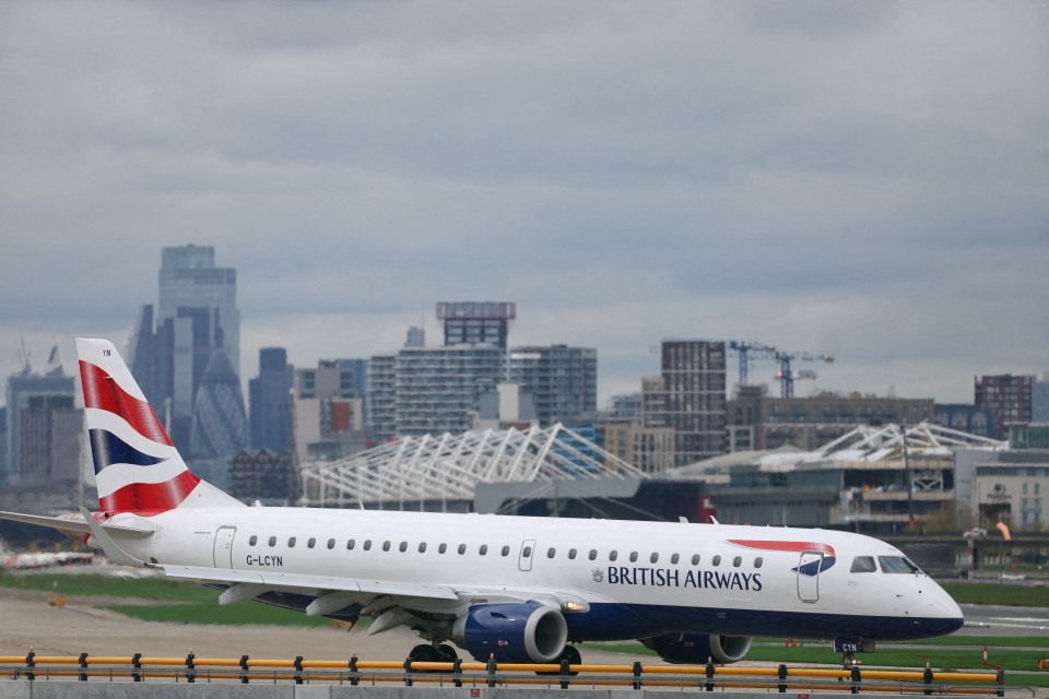 The majority of flights are operated by British Airways