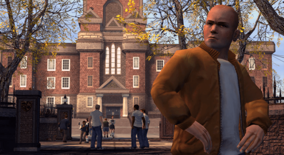 Players take on the role of Jimmy Hopkins the school bully