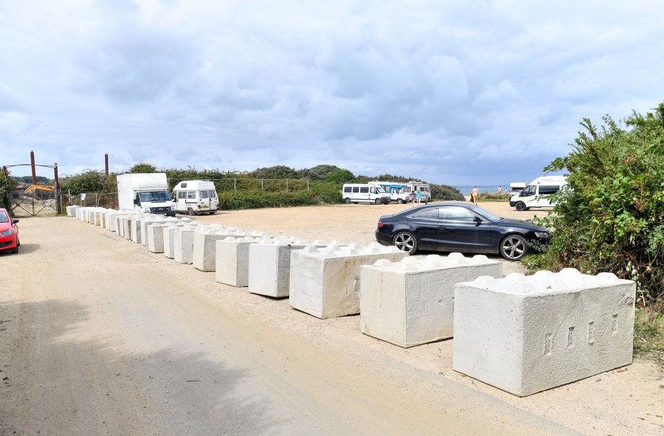 The car park was once used by tourists and residents to park outside the Harbour View Cafe and they would visit the beach for the day or go to the pub