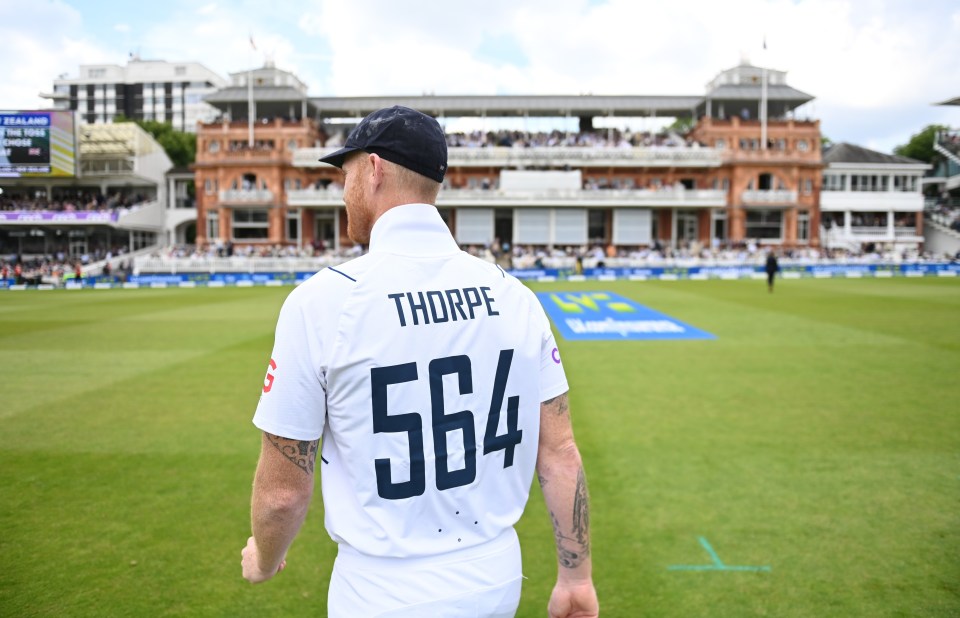 England captain Ben Stokes previously wore a shirt to honour Thorpe at Lord's in 2022