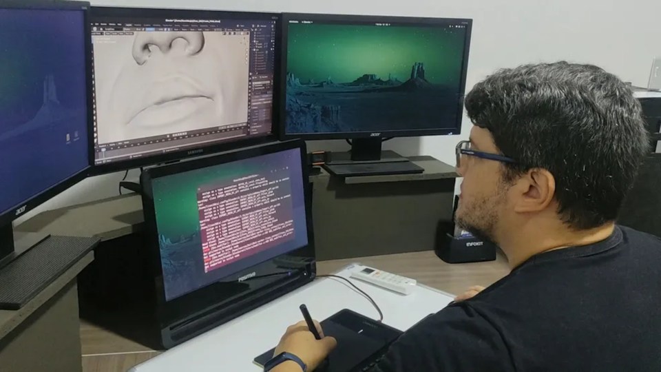 Graphics expert Cicero Moraes worked on the reconstruction