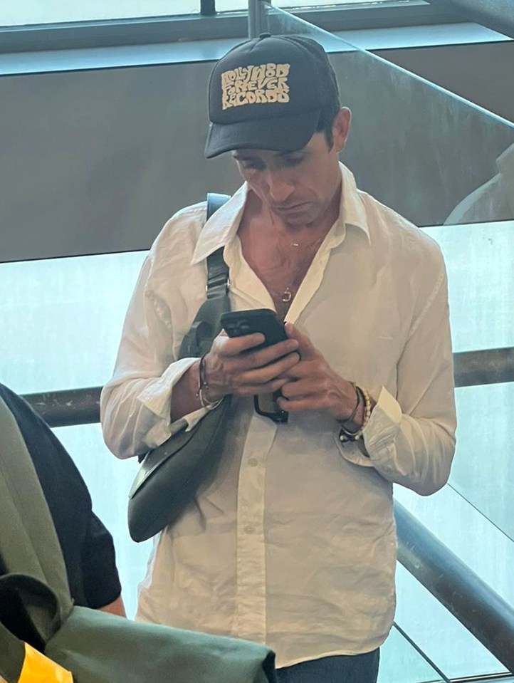 Nick Grimshaw was seen at Ibiza airport as he left the island following a traumatic robbery