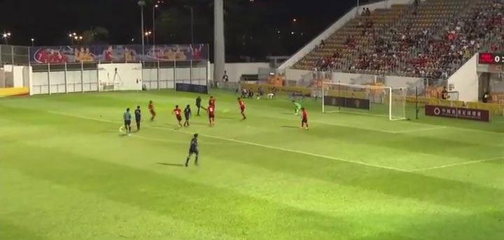 Mexes scored his first Man Utd youth goal with a curling effort