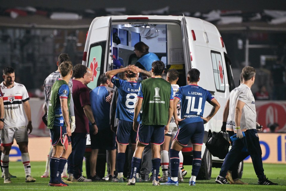 The tragic incident occurred in the Copa Libertadores game between Nacional and Sao Paolo