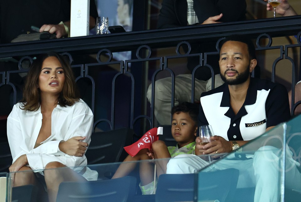 Chrissy Teigen, her husband John Legend and their son Miles made it a family affair