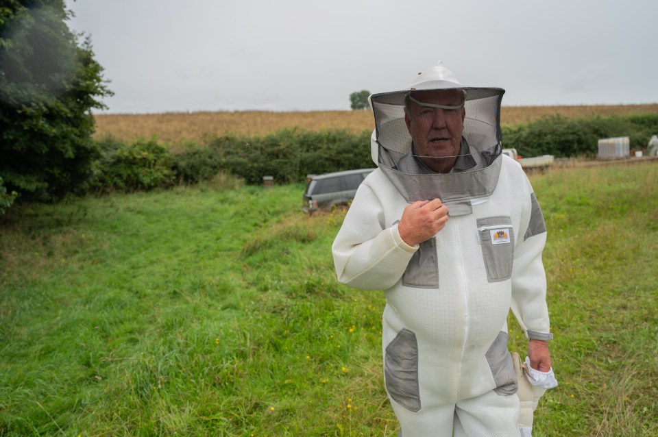 Jeremy was previously stung after he created a Bee sanctuary on Diddly Squat