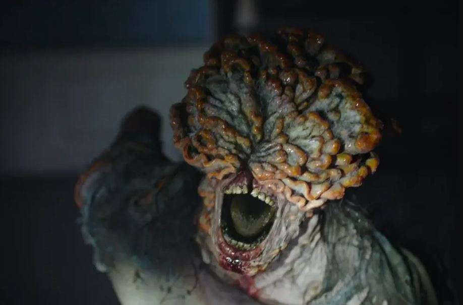 A 'clicker' zombie from the The Last Of Us TV show