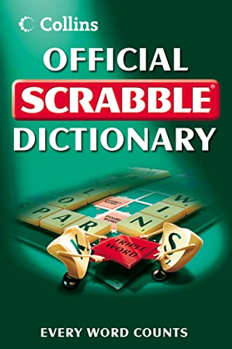 the cover of the collins official scrabble dictionary