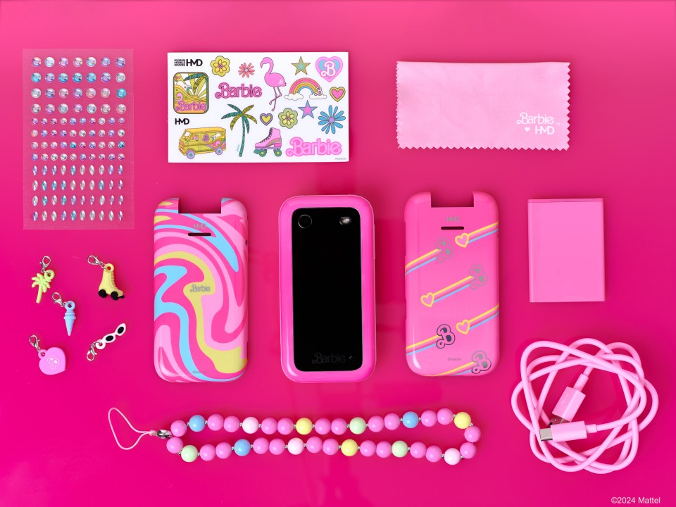 Barbie phone is big on customisation with stickers and more