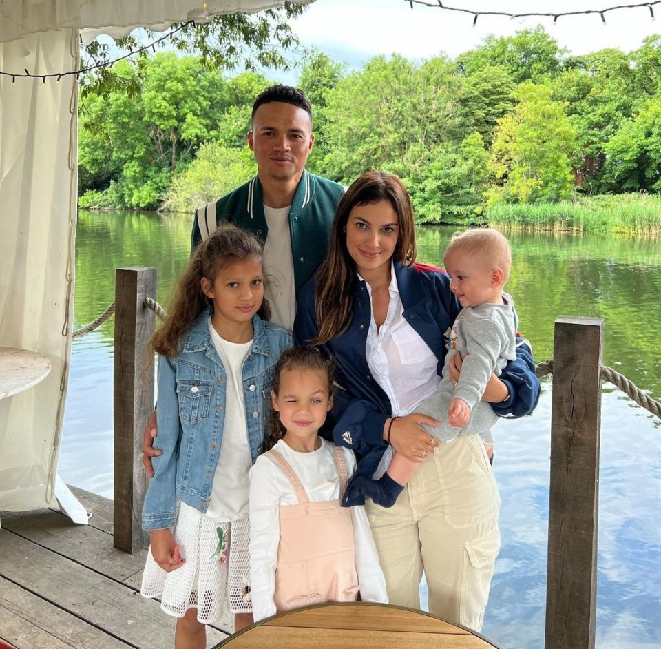 The couple with their children during a trip to Windsor