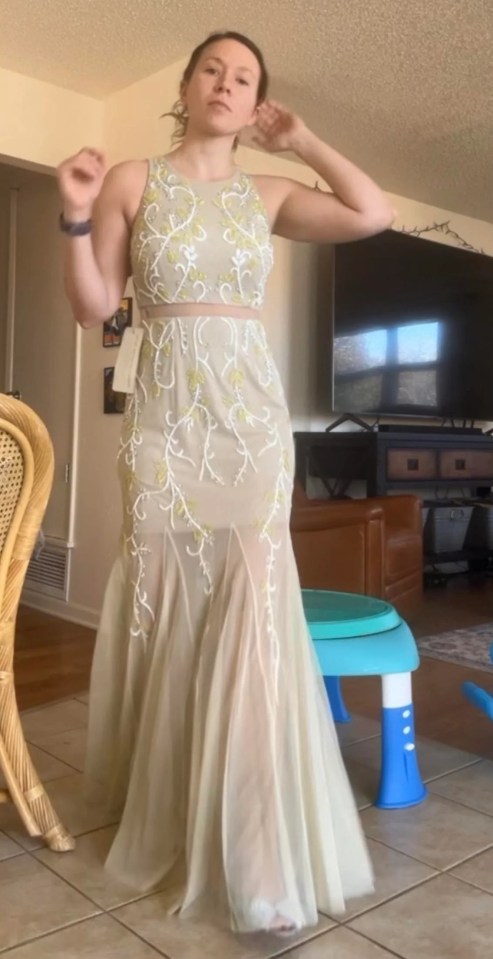 A Reddit user showed off the dress she planned to wear to a friend's wedding