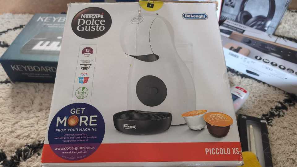 They also got one of the Dolce Gusto machines, which retail for £35 on their own