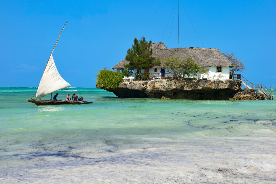 The Rock restaurant is a popular attraction on the island