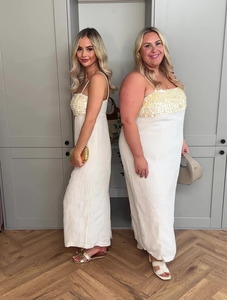 Christie Mac, who is a size 22, and her bestie Sophie Martin, who wears a size six, both wore the same three looks from M&S, leaving fashion fans gushing