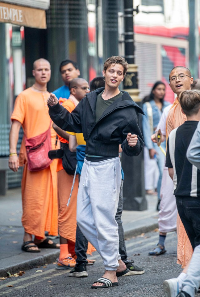 Bobby sang, danced and handed out leaflets on Oxford Street