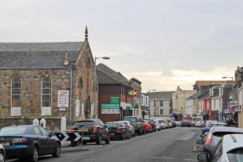 A quaint street in the idyllic seaside town