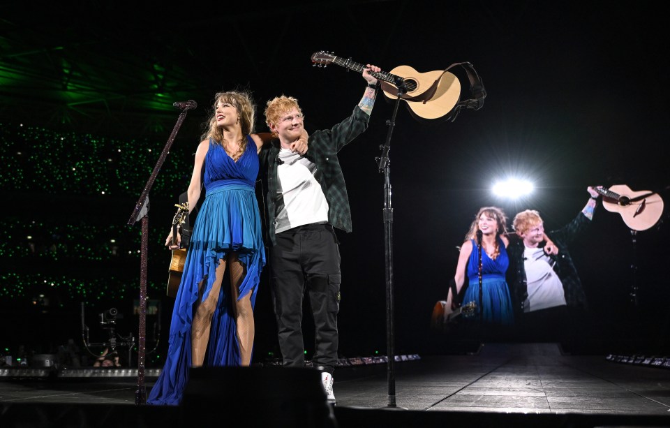 Taylor Swift was joined on stage at Wembley by Brit artist Ed Sheeran in a special appearance