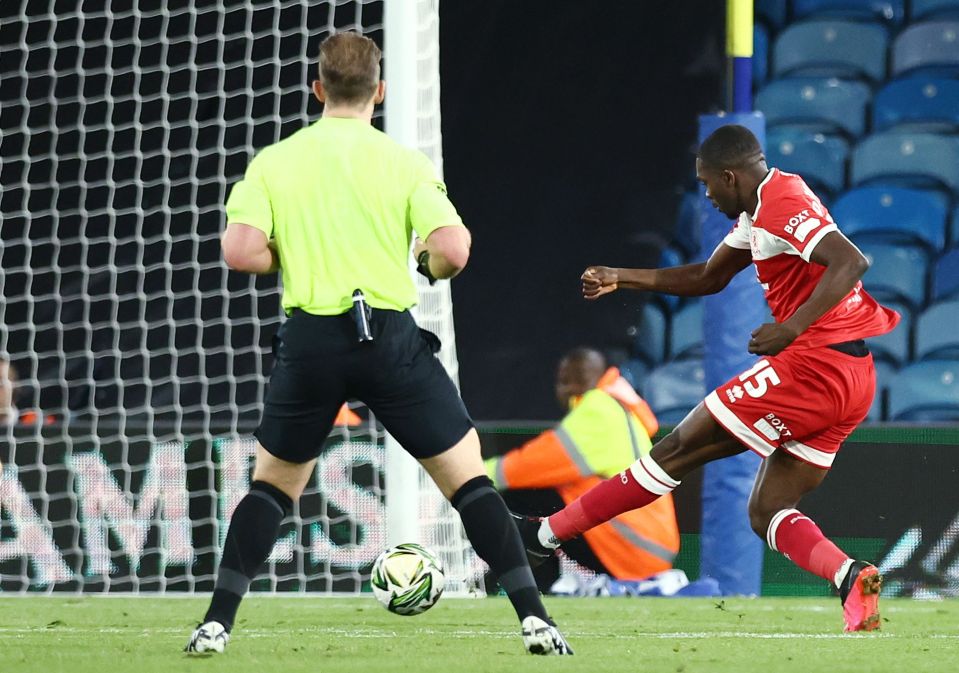 Anfernee Dijksteel scored a wonder goal as Middlesbrough thumped Leeds