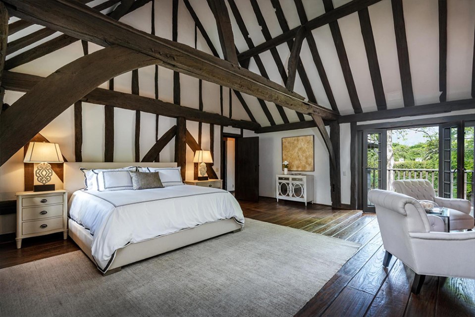 This mock Tudor home was shipped from England to the US