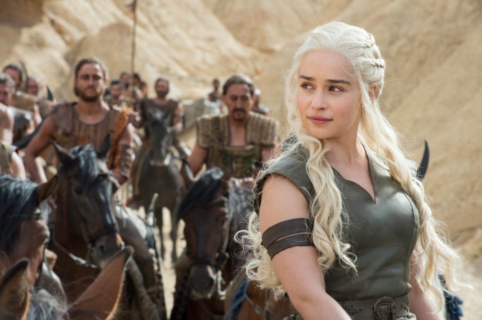 Emilia Clarke starring as Khaleesi in Game of Thrones