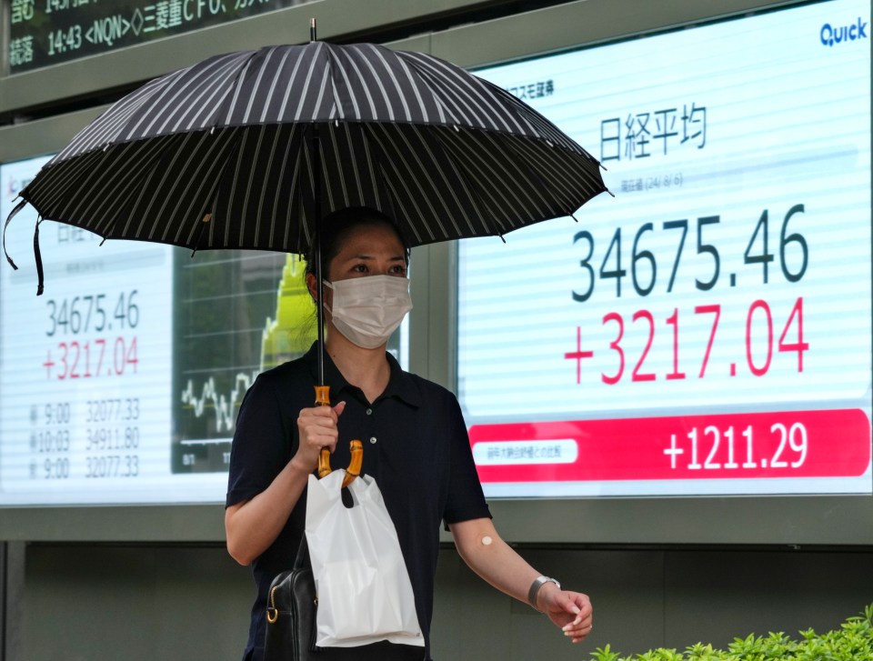 Japan’s Nikkei had its biggest drop since 1987’s Black Monday