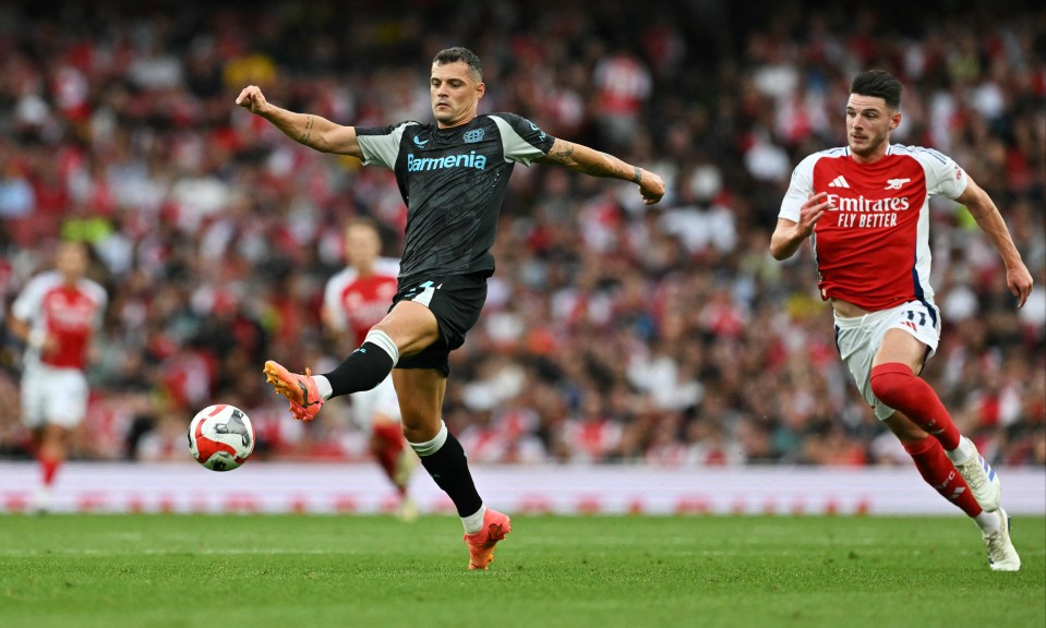 Granit Xhaka returned to the Emirates to face his former club