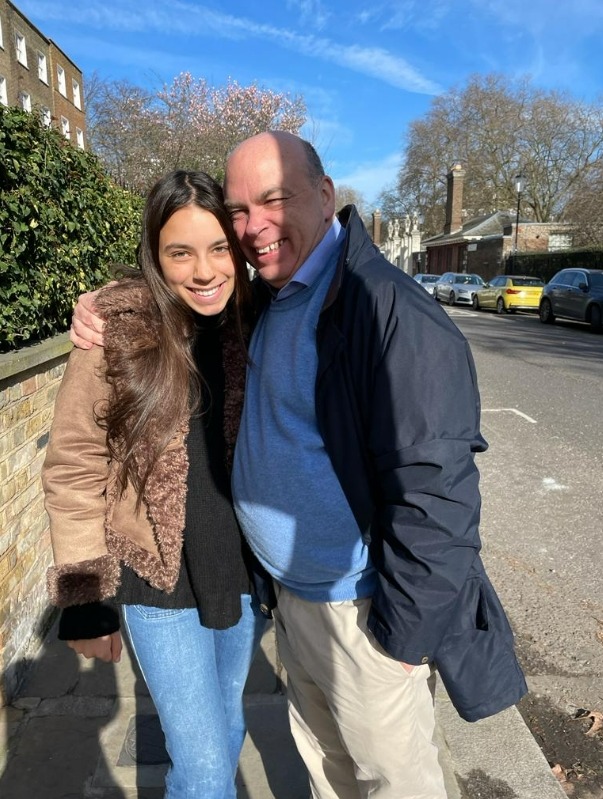 Mike Lynch pictured with his daughter Hannah