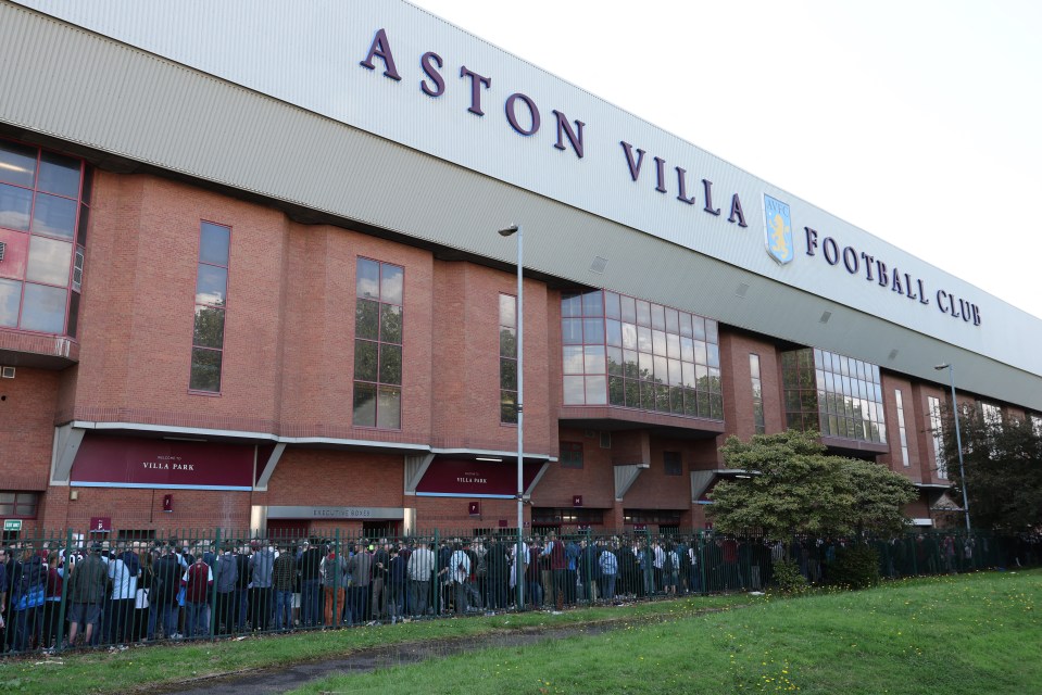 Arsenal's clash against Aston Villa was delayed