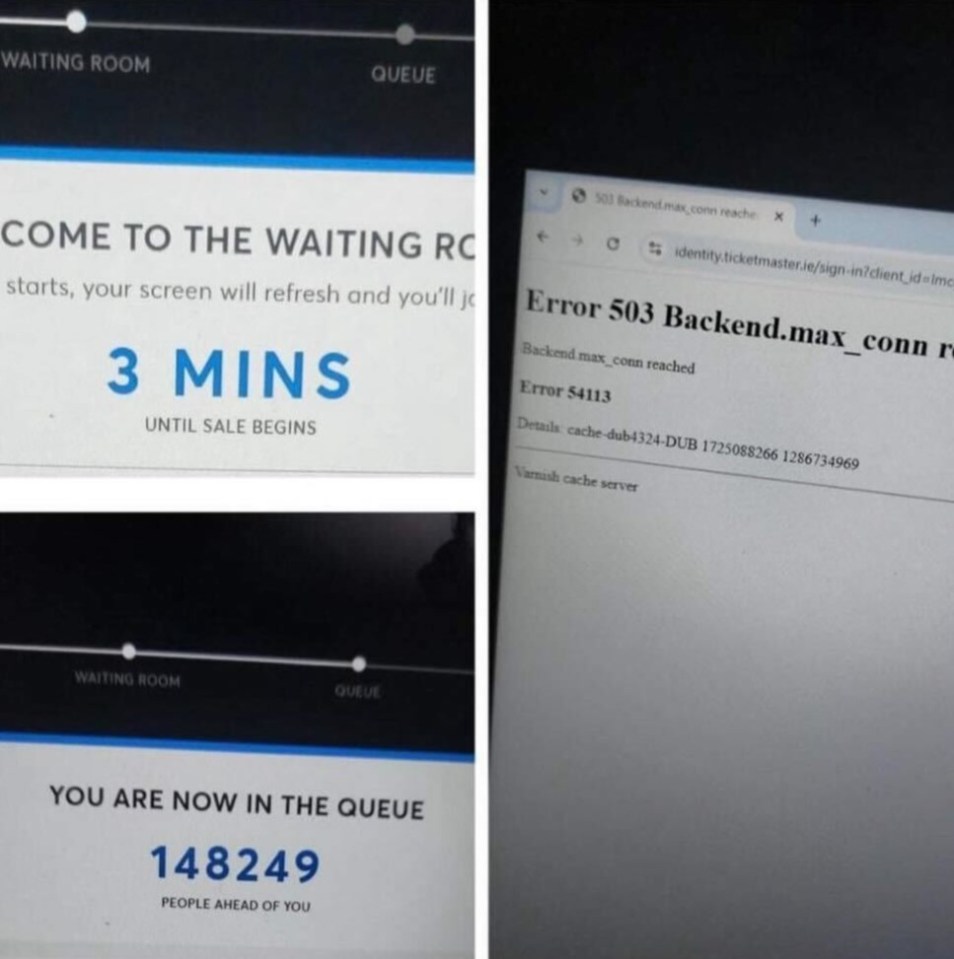 Fans poked fun at the situation as they waited for ticket and the site kept crashing