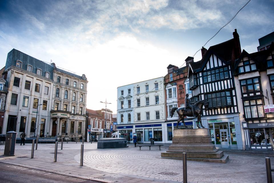 Queen’s Square in Wolverhampton city centre