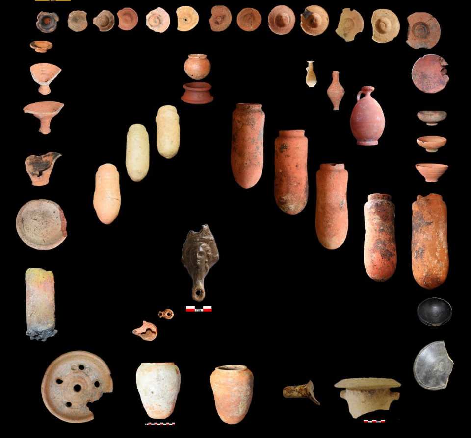 Other artefacts included religious symbols and pottery